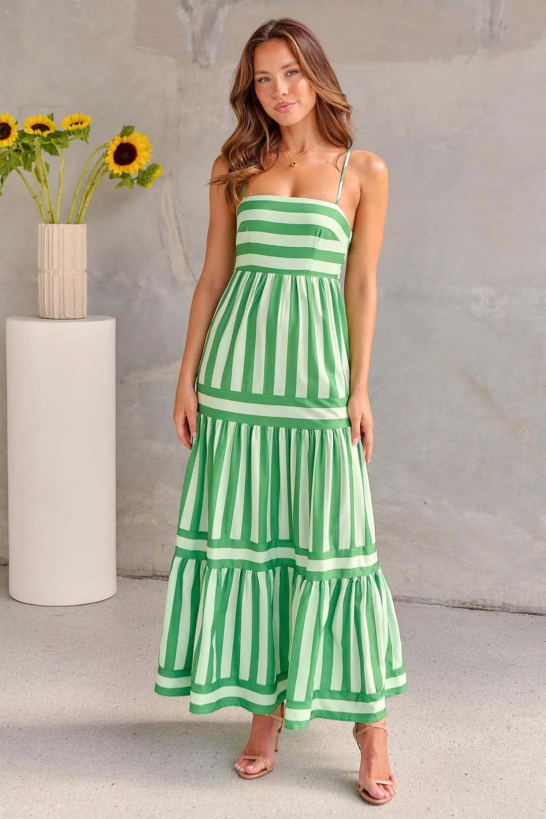 Charlotte | Stripped Maxi Dress