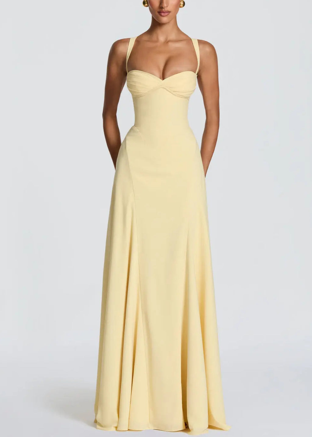 Maxi Gown Sculpted Waist – Celeste Claxoria