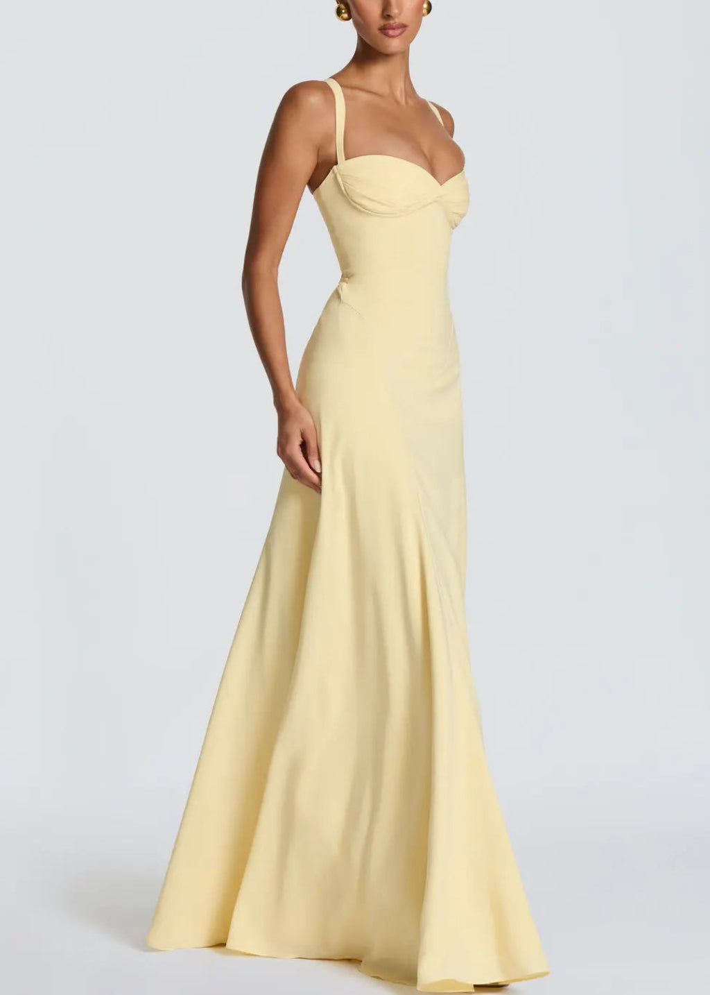Maxi Gown Sculpted Waist – Celeste Claxoria