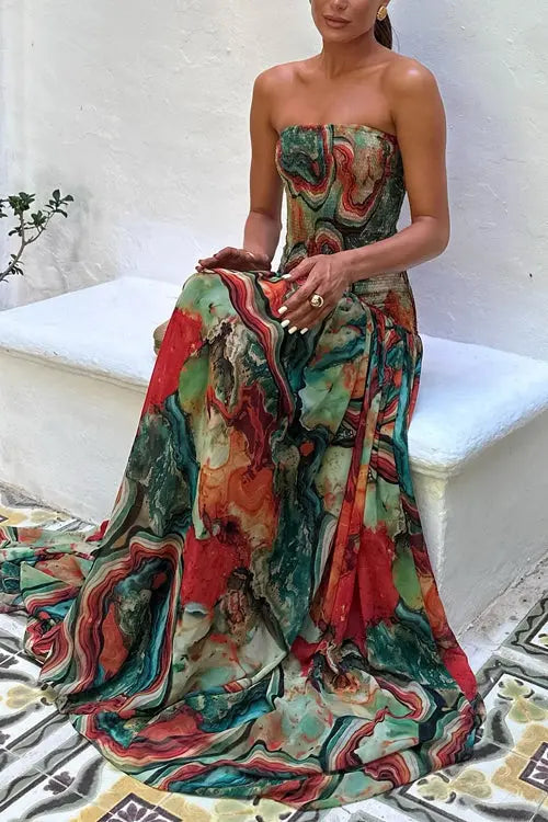 Serenata™ | Ombre Print Swing Maxi Claxoria