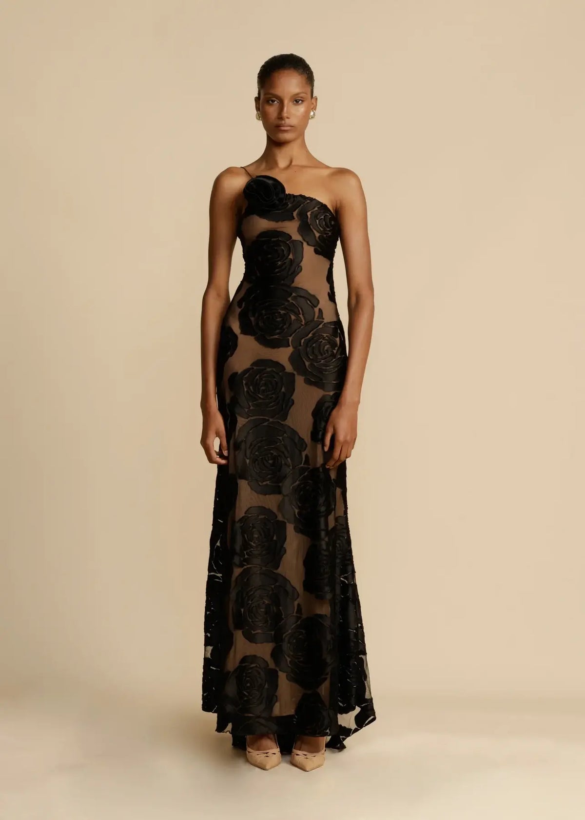 Tarran™ | Burnt Flower Maxi Dress Claxoria