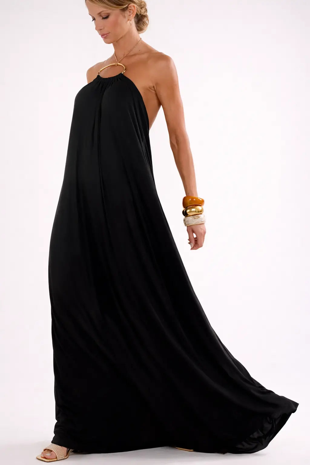 Aurelisse™ | Halter Maxi Dress Claxoria