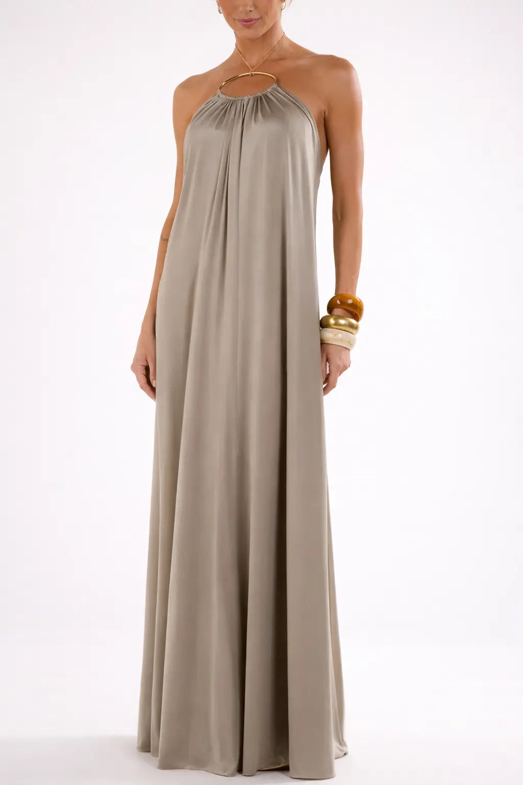 Aurelisse™ | Halter Maxi Dress Claxoria