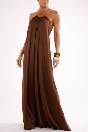 Aurelisse™ | Halter Maxi Dress Claxoria