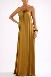 Aurelisse™ | Halter Maxi Dress Claxoria