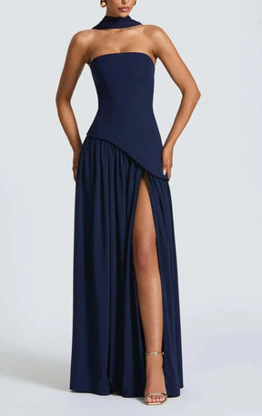 Avelisse™ | Ribboned Grace Strapless Maxi Claxoria