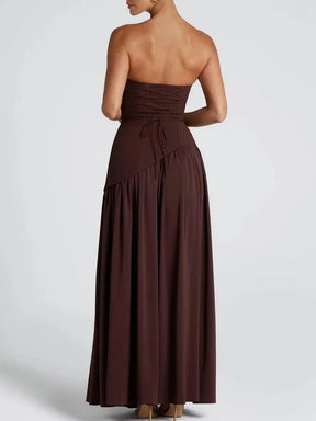 Avelisse™ | Ribboned Grace Strapless Maxi Claxoria