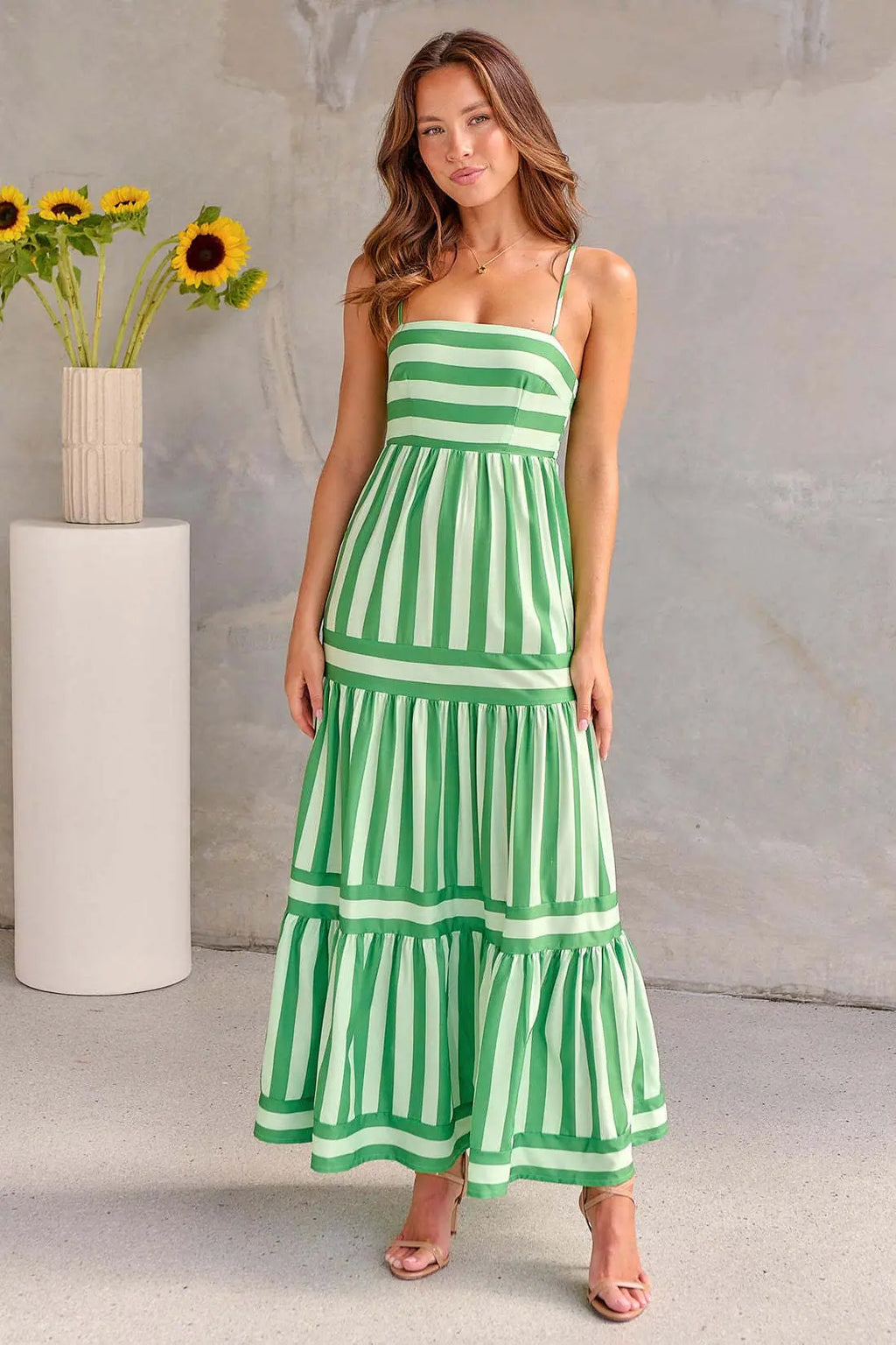 Charlotte | Stripped Maxi Dress Charlotte | Stripped Maxi Dress