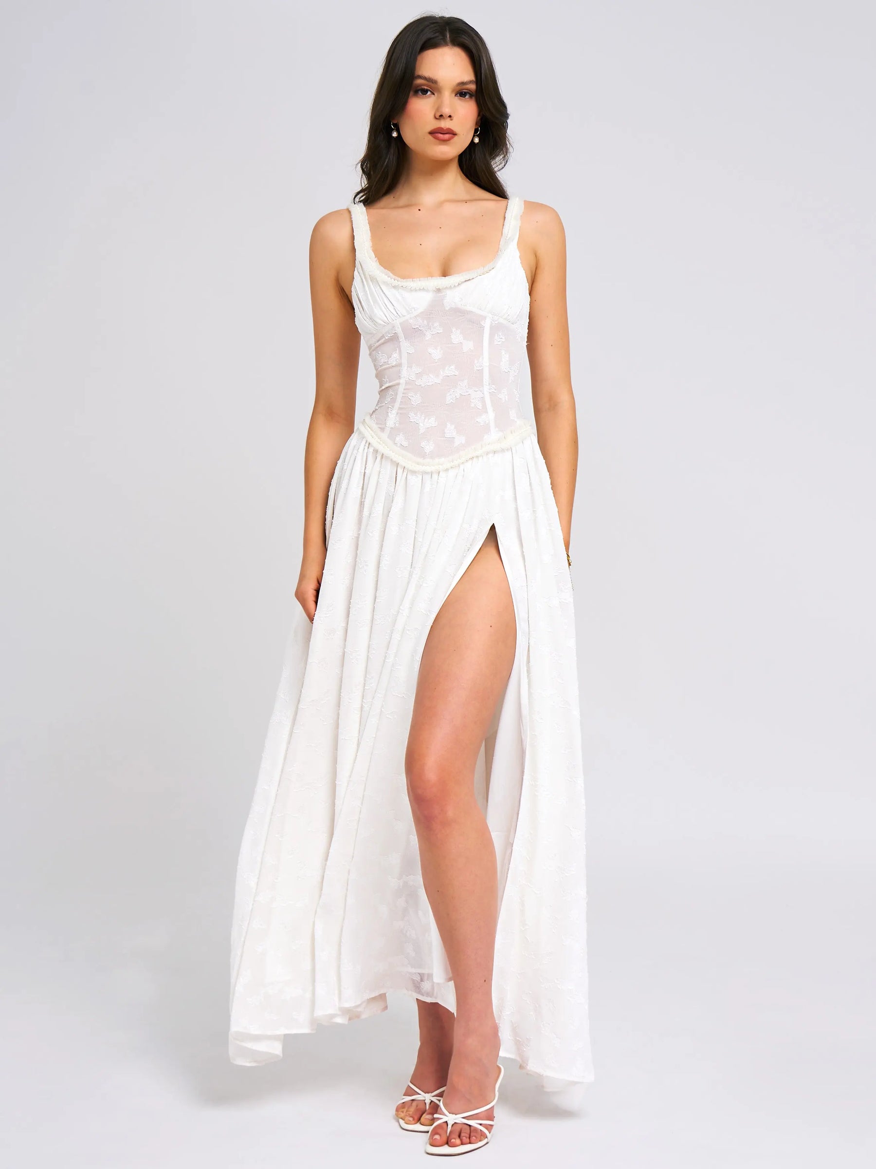 Jarrah™ | High Slit Maxi Dress Claxoria