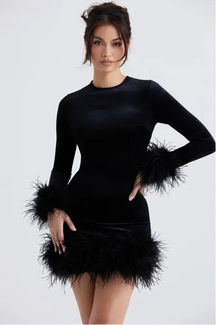 Nocturne™ | Plume Mini Dress Claxoria