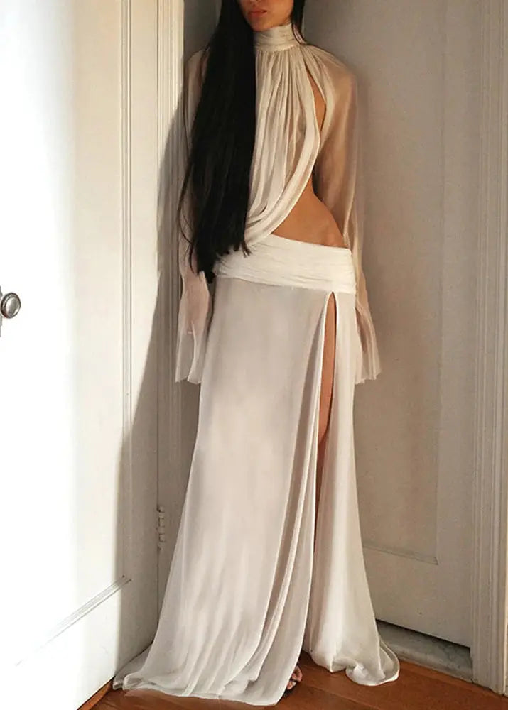 Nyxaria™ | Silk Eclipse Two-Piece Set Claxoria