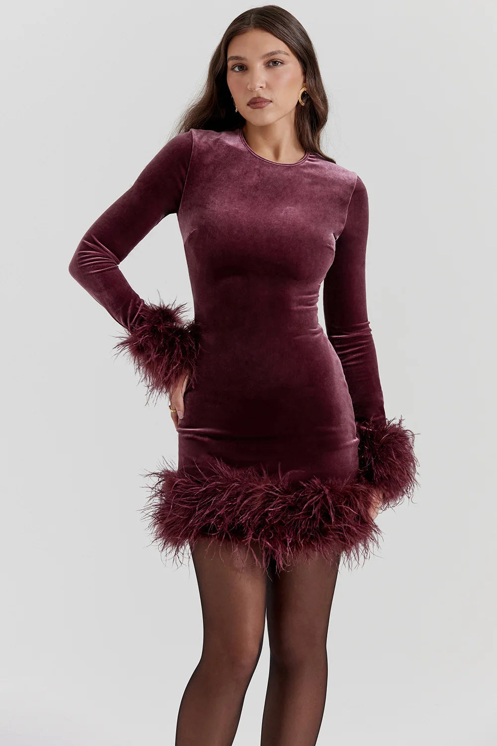 Nocturne™ | Plume Mini Dress Claxoria